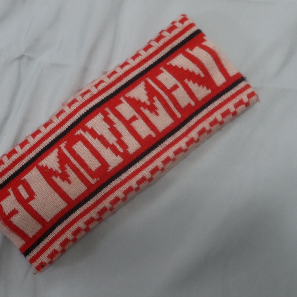 Red and Black Knit Headband